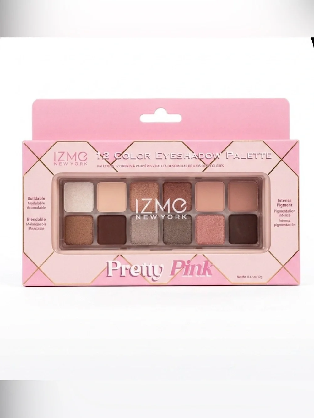 IZME New York Pretty Pink 12-Color Eyeshadow Palette